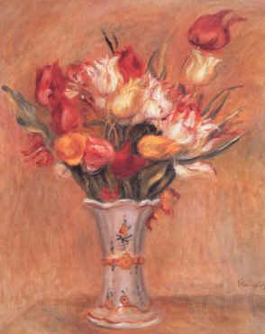 Pierre Renoir Tulipes Norge oil painting art